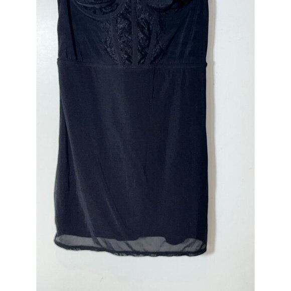 NWT Urban Outfitters Black Lace Bustier Y2K Style Cami Slip Mini Dress S Small - Picture 4 of 12